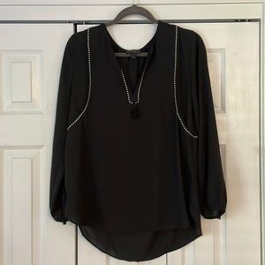 J crew black blouse